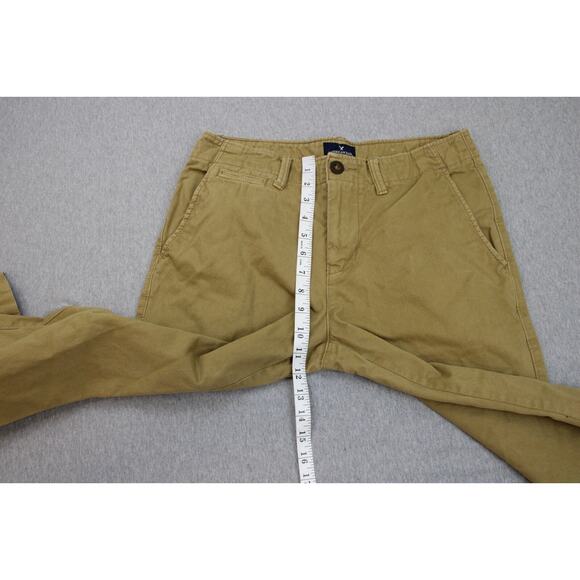 American Eagle Outfitters Pants Mens 31 X 32 Brown Chino Mid-Rise Straight Leg - Picture 6 of 7